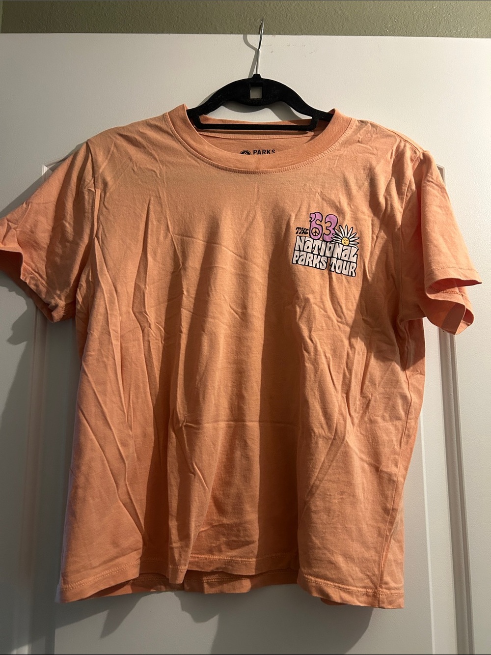 Parks Project Muted Peach Graphic Tee - National Parks Tour. 100% cotton